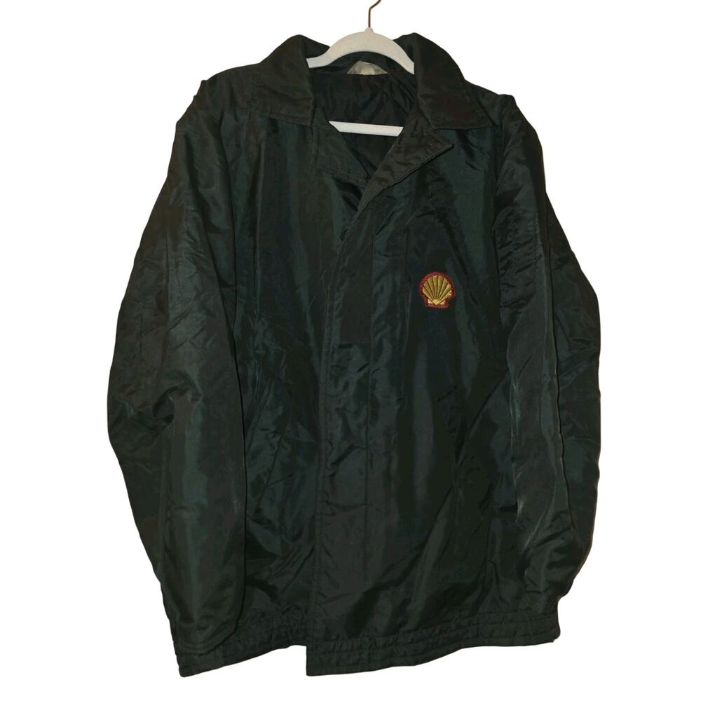 Vtg 60s Unitog Polar Coat Shell Gas Service Station Jacket Black L Mechanic Read